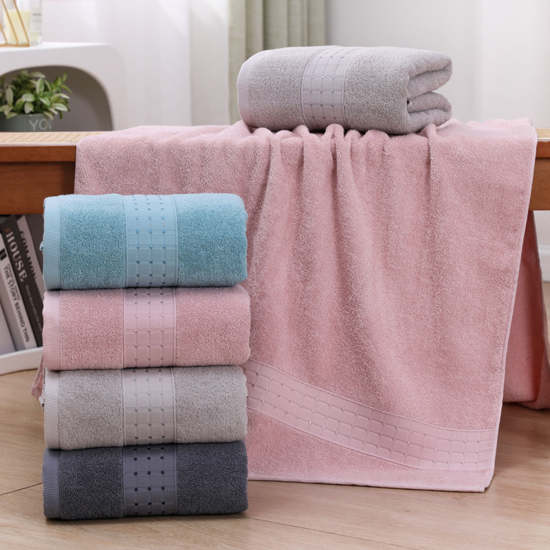 Cotton Towel Bath Towel Adult Men and Women Face Towel Soft Absorbent Cotton Bath Towel Household Gift Beach Towel Wholesale