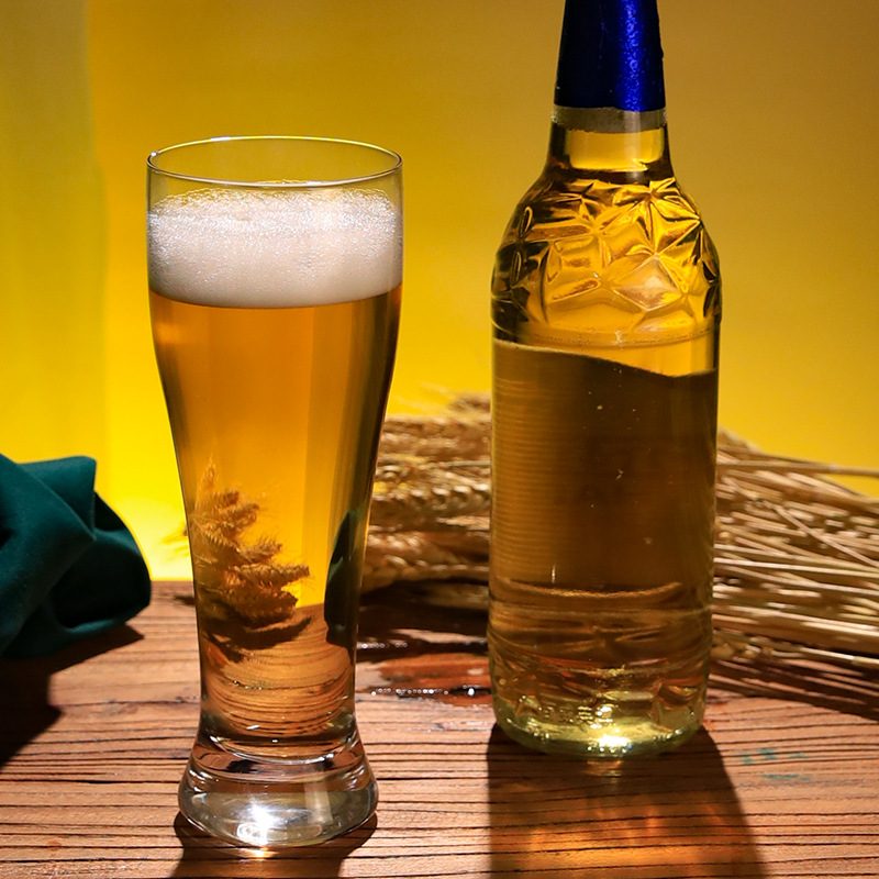 精釀啤酒杯簡約時尚豐腰杯玻璃杯扎啤杯水杯大容量歐式網紅款歐式