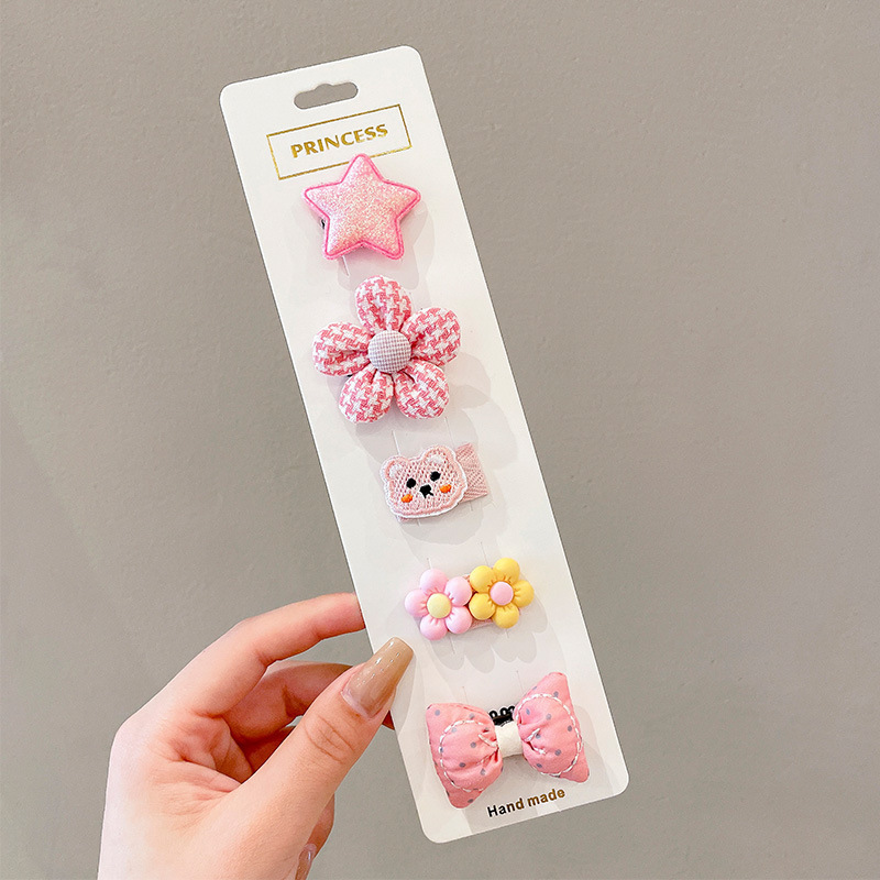 Horquilla para bebés, bolsa de tela completa, clip para cabello para bebés, no daña el cabello, niños, niñas, horquillas, lindos accesorios para el cabello, sombreros