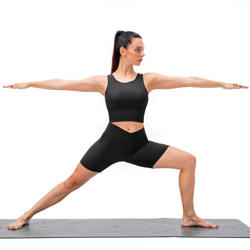 New women's yoga shorts cross waist tight fitness pants pocket high waist hip lifting running sports shorts 12433