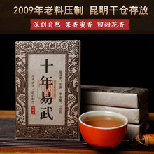 十年易武老生茶砖 2009年老料压制云南普洱茶陈年老茶250g干仓