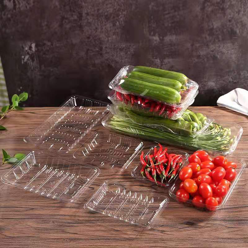 直供现货一次性生鲜托盘水果包装盒蔬菜水果托盘PP塑料打包盒无盖