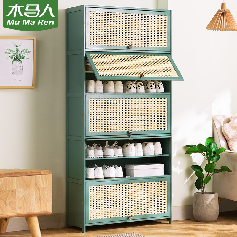 门口鞋柜高款立式入户柜一体门外走廊用极窄家用鞋架子多层带门