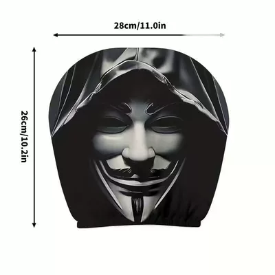 Elastic Universal Horror Car Dust Cover – Sürətlər qutusu və əl tormozu başlıqları - 2-pieces-of-double-sided-printing-2525cm-16-ct-eyes-3