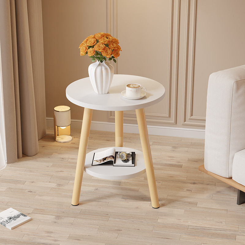Mesa pequeña, dormitorio, mesa de lujo, mesa de té moderna, salón, ventana flotante doméstica simple, mesa redonda pequeña, madera maciza