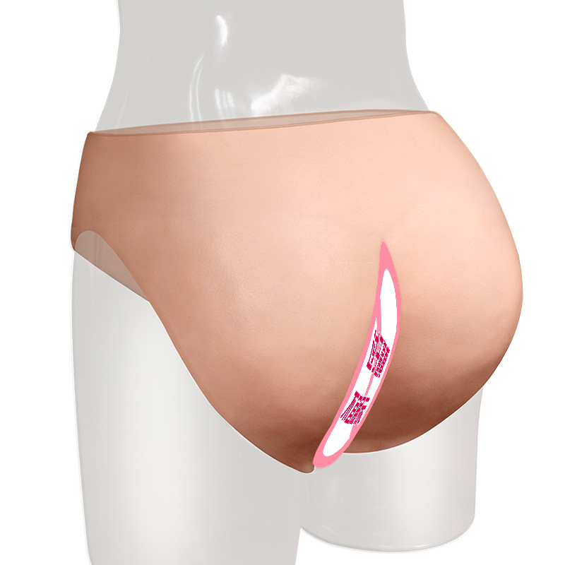 【久爱变装定制】男用伪娘硅胶内裤主播CD变装隐藏JJ穿戴裤定制