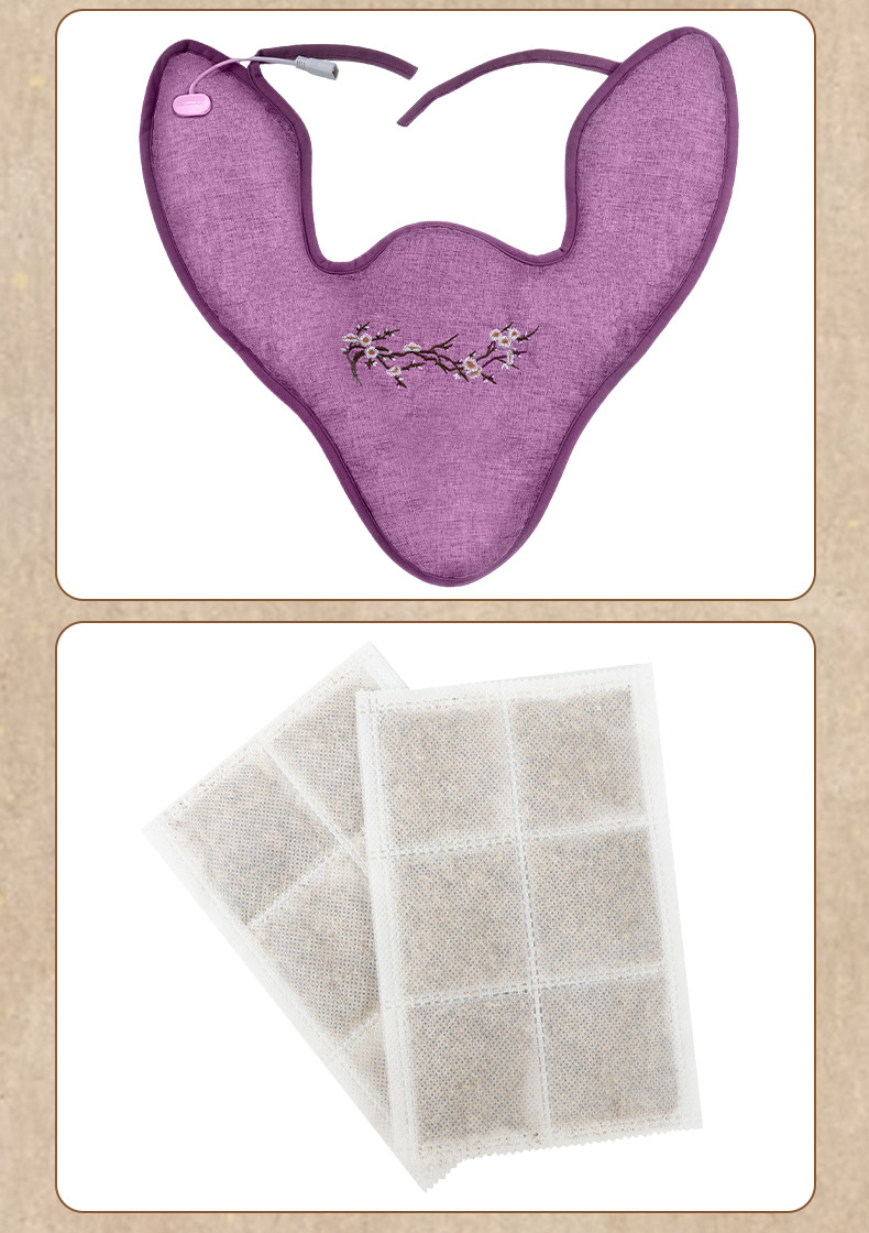 Electric Heated Sea Salt Neck and Shoulder Wrap Moxibustion Style Heat Therapy Bag for Home Relaxation preparation