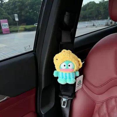 Sürətlər qutusu və əl tormozu başlıqları, Shoulder Pad, Car Interior Accessory - taiyaki-hat-ugly-fish-for-a-good-mood-black-velvet-shoulder-pads