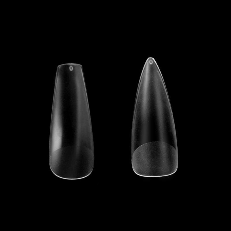 Internet Celebrity Ultra-Thin Seamless Nail Tips, No Filing Required, Full and Half Cover Dual-Use Nail Extensions, Matte Finished Fake Nail Tips