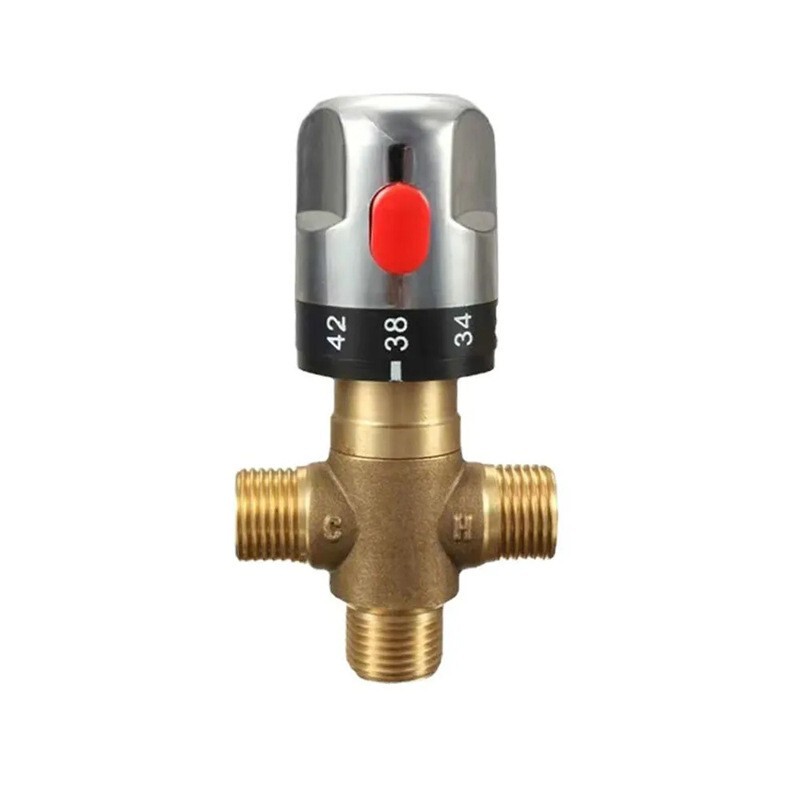 Dn15 Economical Pipe Valve Shower Thermostatic Faucet Mixed Water 4 Shower Heads Quick Bathtub Faucet Mixing Valve