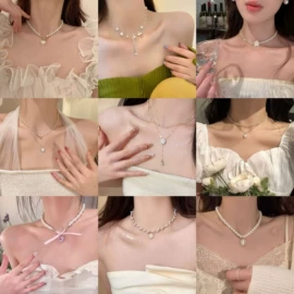 项链;发夹;耳环