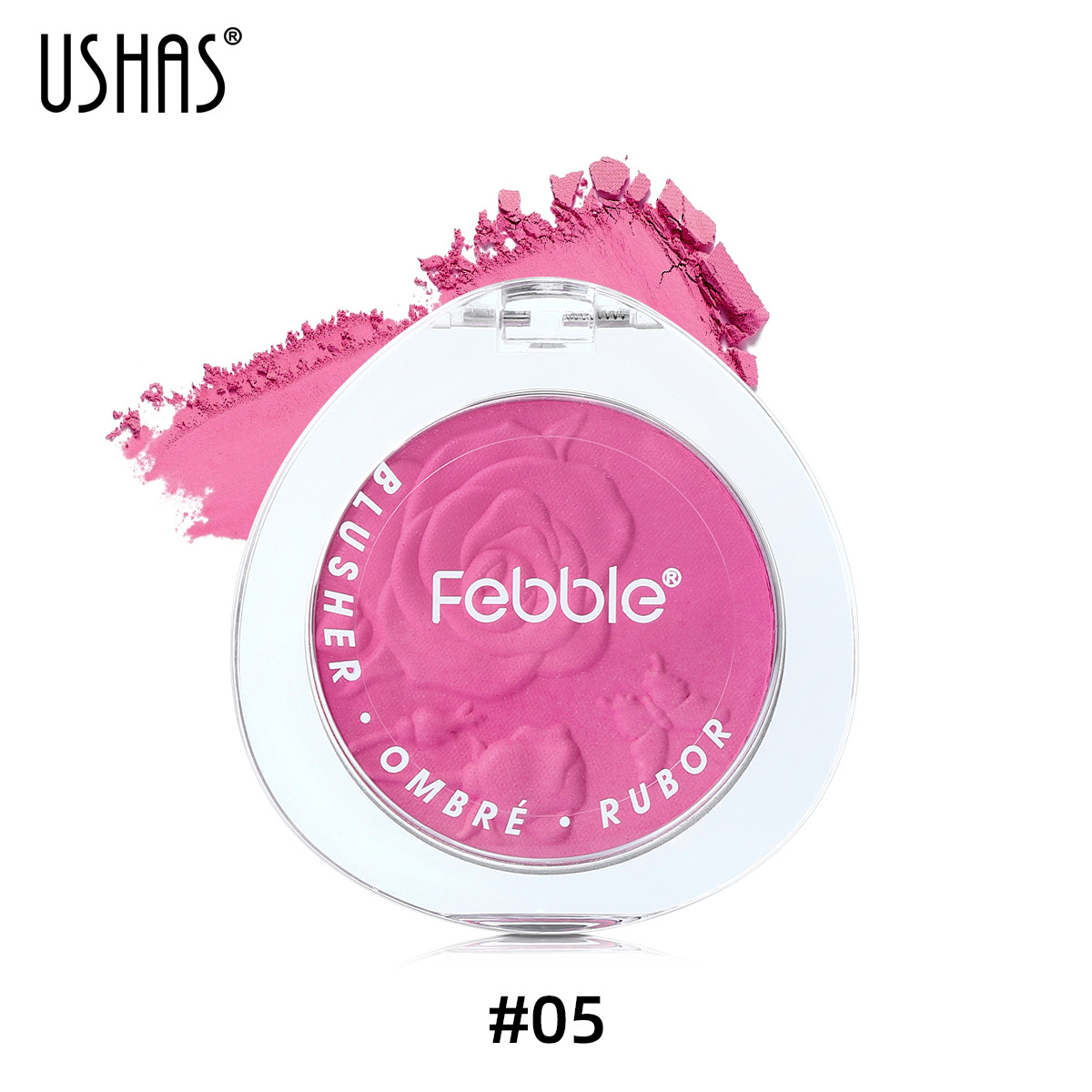 USHAS Cross-border Amazon venta caliente rubor impermeable de larga duración ES4213 rubor degradado