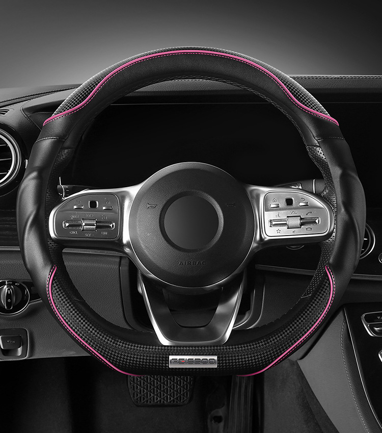 2025 new steering wheel cover high-end sports 3D cheetah car booster cover non-slip shock-absorbing breathable car handle cover
