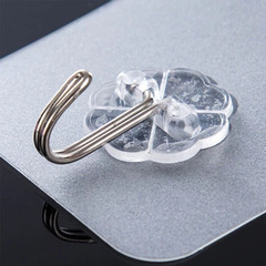 Traceless hook, strong sticky hook, suction cup, strong nail-free adhesive, load-bearing door, no punching, kitchen bathroom hook