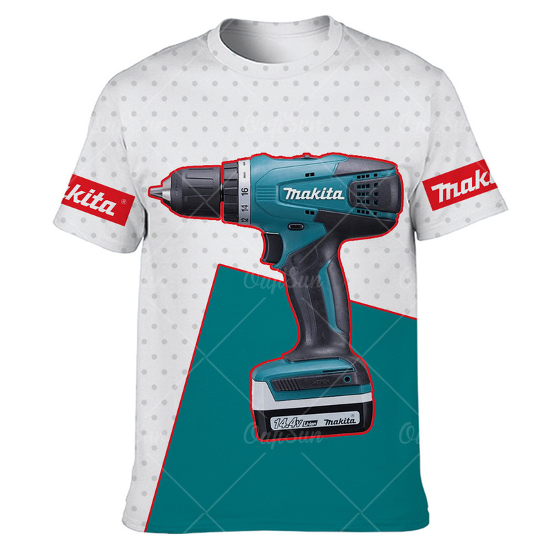 Cross-Border Hot-Selling European and American Style Trendy Men's T-Shirt with 3D Digital Tool Print, Loose Casual Short-Sleeve, Custom Design Upon Request Cross-Border Hot-Selling European and American Style Trendy Men's T-Shirt with 3D Digital Tool Print, Loose Casual Short-Sleeve, Custom Design Upon Request