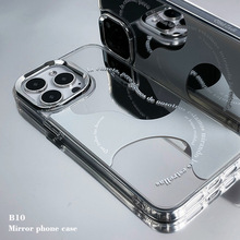 设计师原创适用iphone14promax镜面感手机壳苹果13pro情侣12小众1