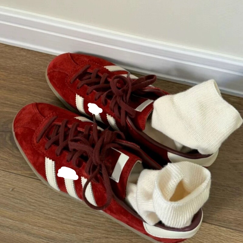 牛革バージョン〜レトロレッド本革レースアップ女性用道徳トレーニングシューズ2025新しいラウンドトゥ多用途カジュアルスポーツシューズ|undefined