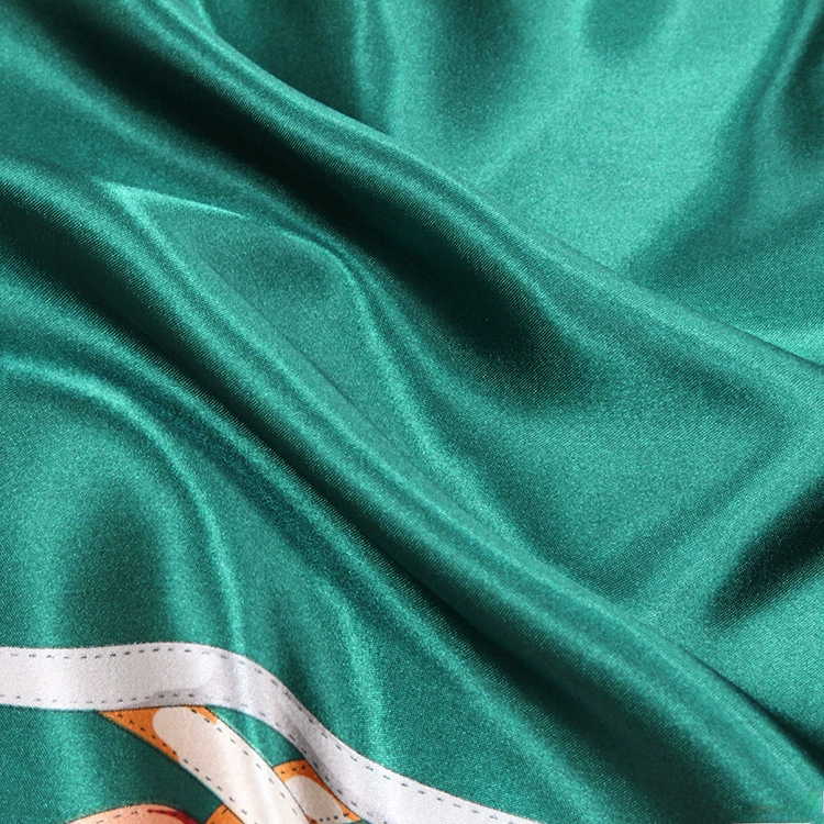 Зеленая цепь, шарф, ободок для головы, 90×90 см, европейский стиль