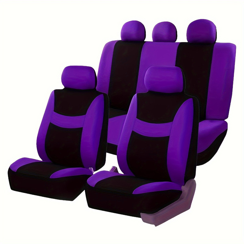 Cross-Border Temu Amazon Mexico Smiley Face Universal Five-Seater Car Fabric Seat Cover Factory Direct Sales in Large Quantities