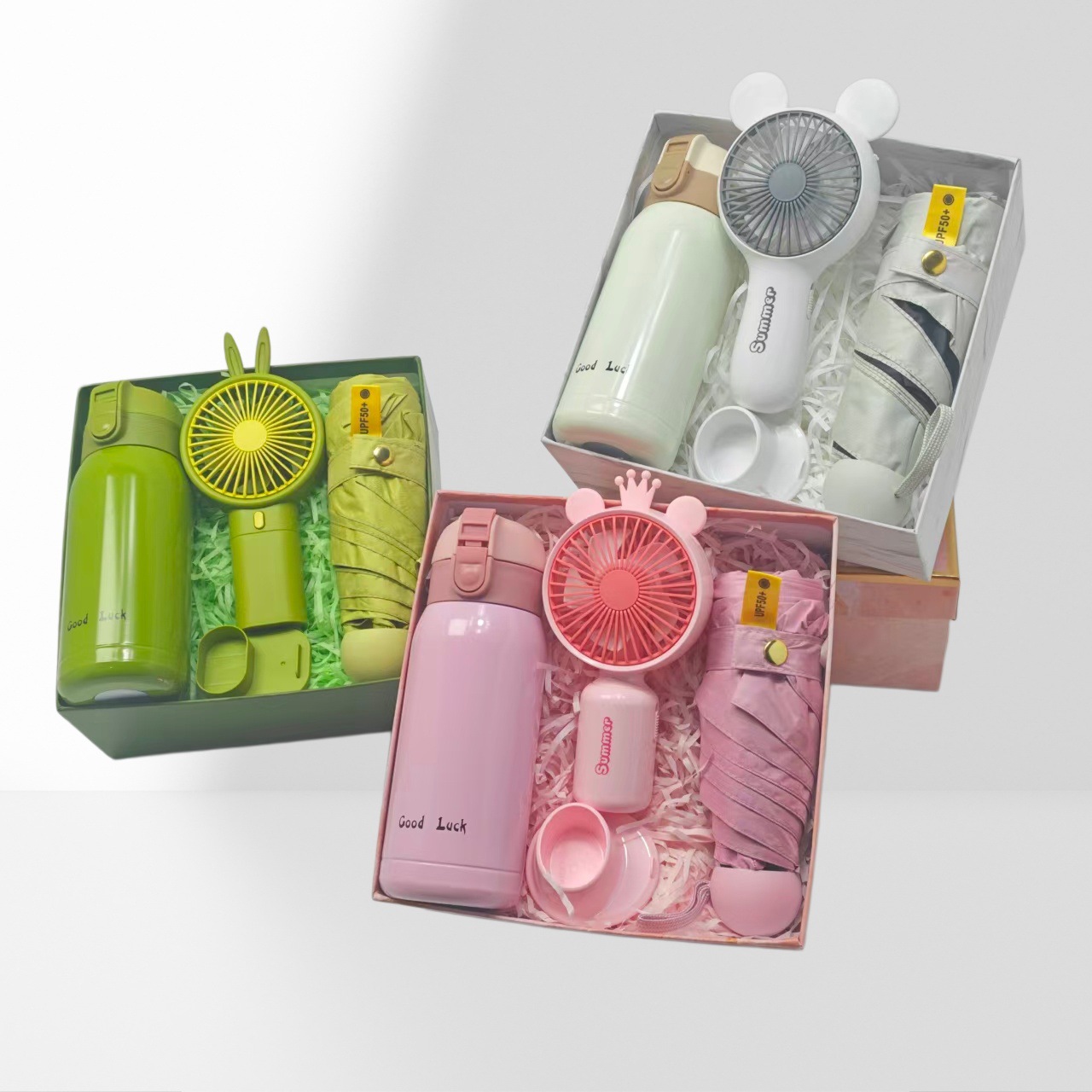 Caja de regalo fresca de verano, regalos prácticos para clientes, regalos prácticos para actividades de apertura, regalos pequeños para banquetes de graduación