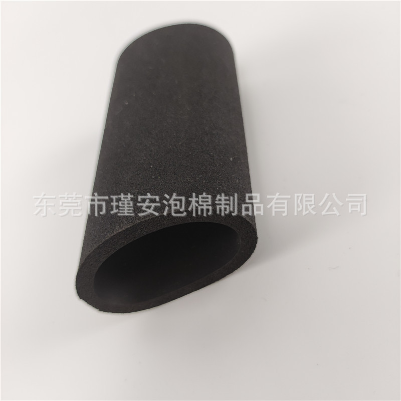 五金工业机械手把套海绵减震止滑磨面倒角四指印沟槽NBR手柄套