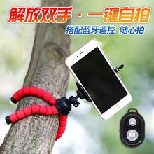 八爪鱼手机支架 海绵拍泡沫三脚架桌面迷你相机支架直播懒人支架