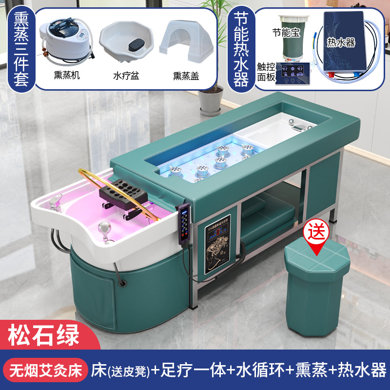 Verde turquesa + CIRCULACIÓN DE AGUA + calentador de agua + Fumigación