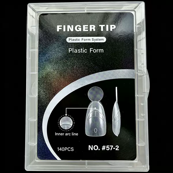 New Slim Oval Nail Mold for Manicure, Sandwich-Style Extension Nail Mold, Paper-Free Transparent Crystal Nail Mold