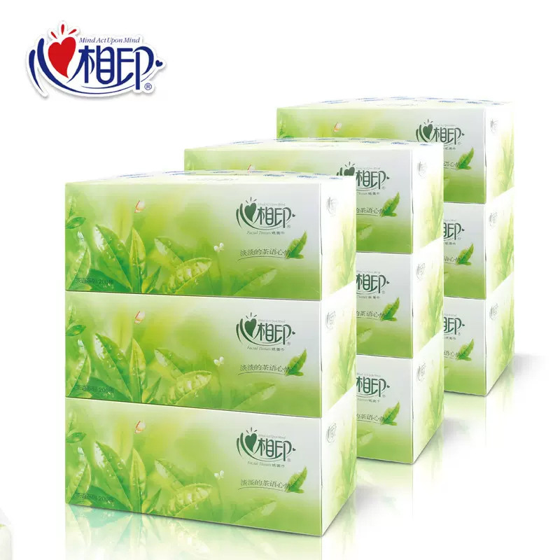 Heartfelt Tissue H200 Tea Series Napkins, 200 Sheets, Two-Ply, Hard Box Packaging, Thickened, Soft Tissue Paper