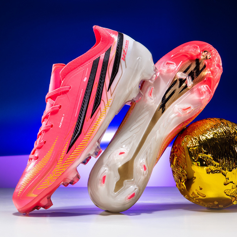Zapatos de Fútbol de Corte Bajo Transpirables de TPU y Goma para Entrenamiento en Pastizal