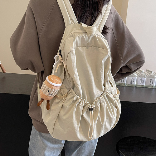 Student Backpack Large Capacity Bag 2025 Versatile Japanese Style Dual Shoulder Bag for Women Handheld Student Schoolbag Travel Backpack