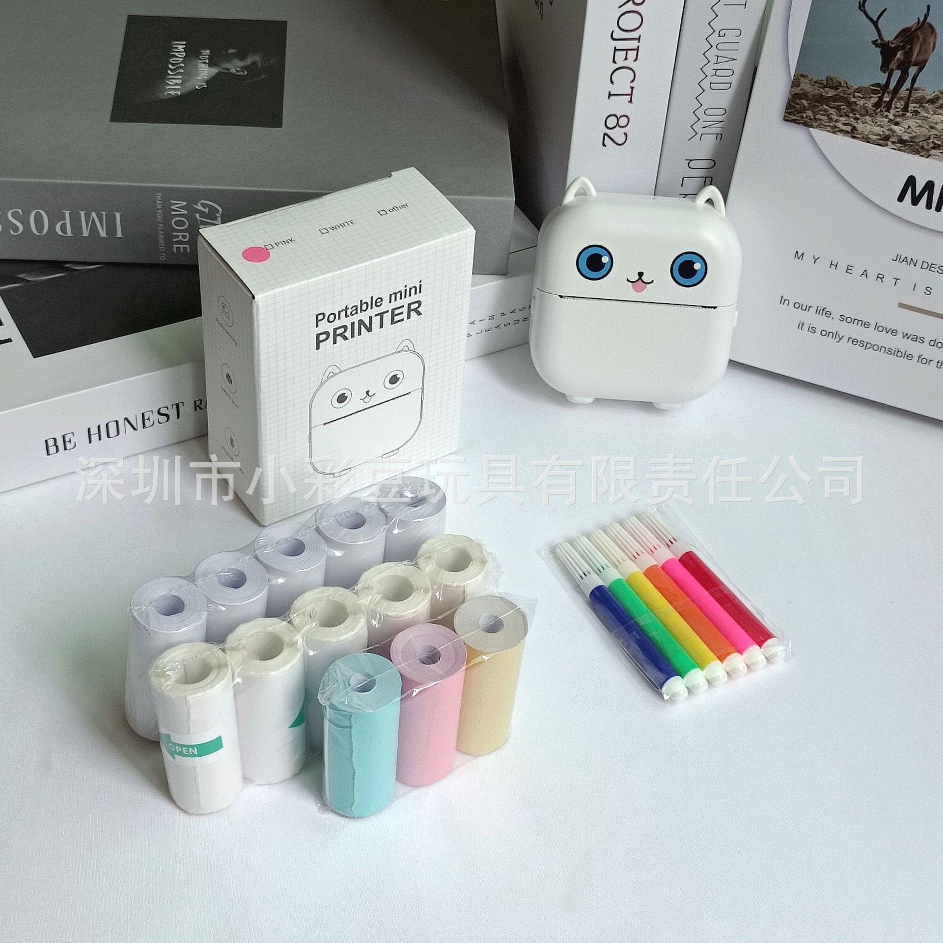 X15 흰색 + 감열지 5개 + 접착지 5개 + 색지 3개 + 색펜