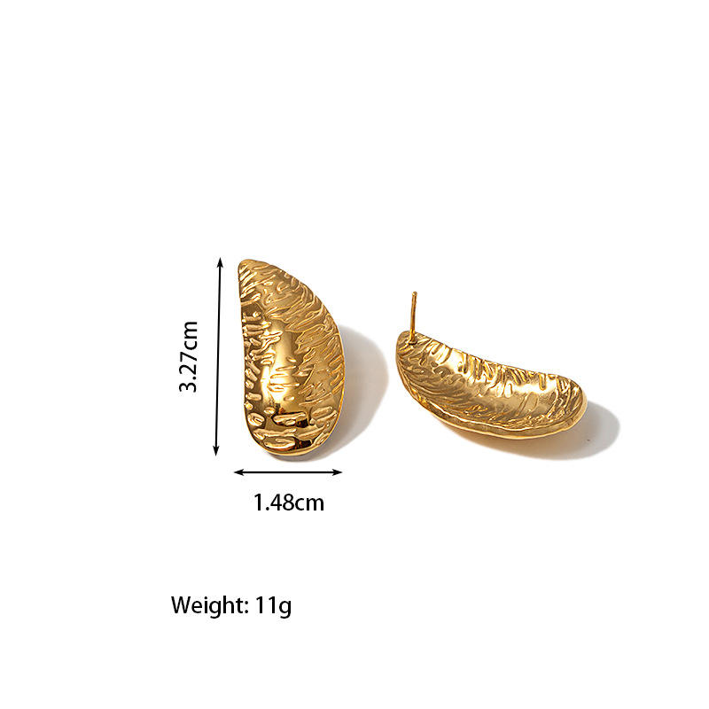 1 Pair Quantity 1 Pair Retro Classic Style Geometric Letter Plating 304 Stainless Steel 18K Gold Plated Ear Studs