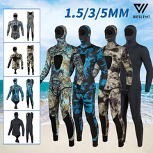 潜水服3MM长袖分体潜水衣防寒保暖湿式自由装备保暖潜水衣