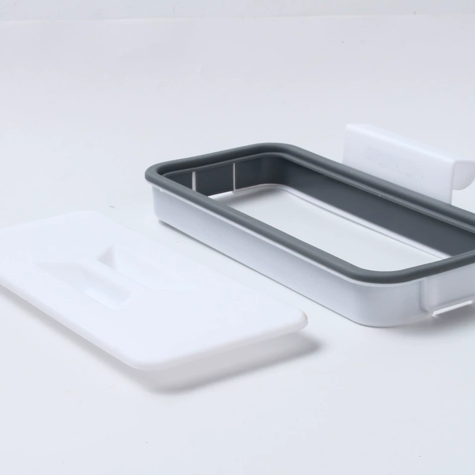 Attach-A-TRASH Cabinet Door Hanging Trash Bin by 意和 – Kitchen Garbage Shelf, 24.3×13.5×5.5 cm, 0.2 kg
