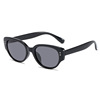 Advanced decorations solar-powered, retro glasses, sunglasses, 2023 collection, high-quality style, Korean style, cat's eye