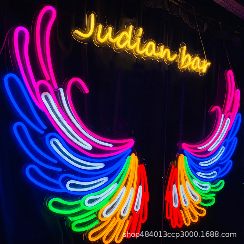 定制led柔性霓虹灯发光字网红酒吧造型装饰广告招牌门头字母logo