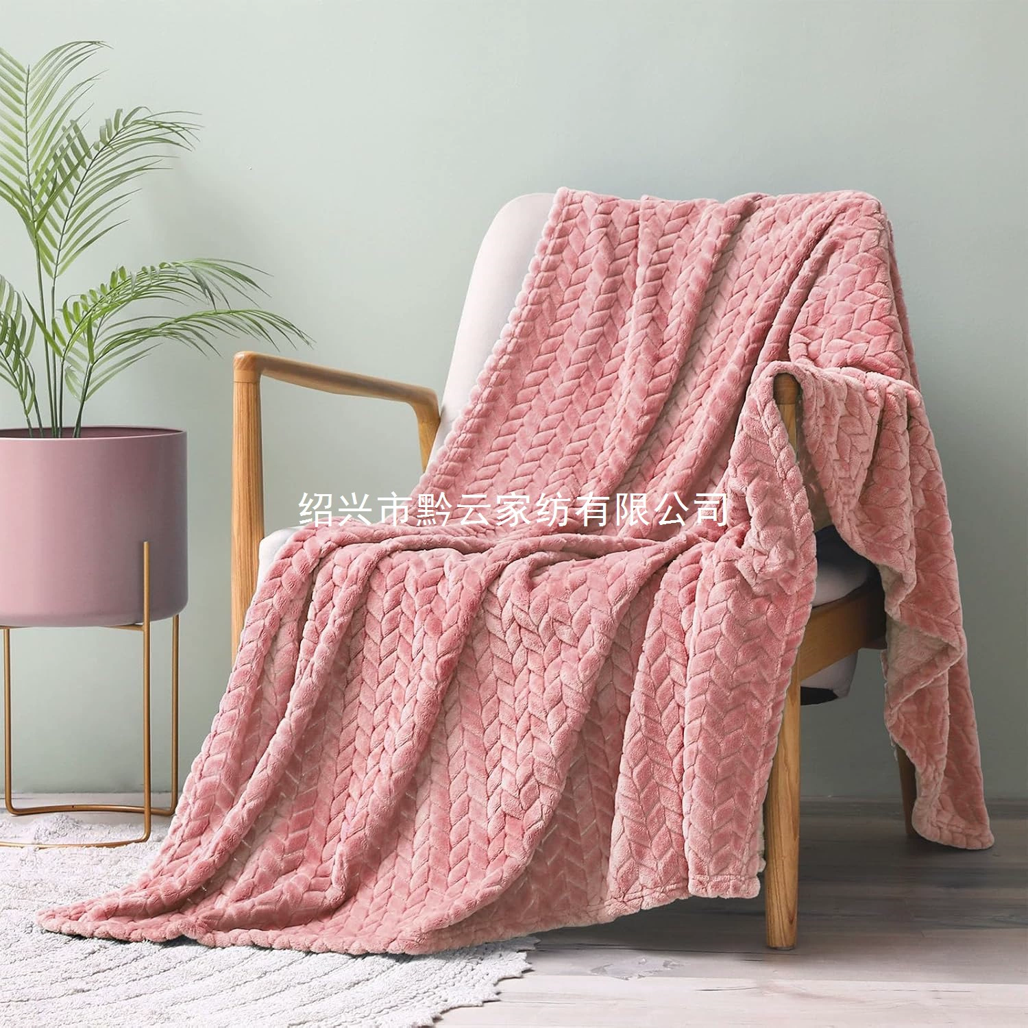 Уникальное mezcla розовое шерстяное одеяло для диванов и кроватей, 50x70 дюймов, мягкое 3D