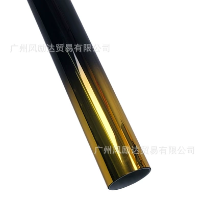 Automotive Film, Window Sunshade Film, Contrasting Color Film - 50cmx100cm-two-color-black-and-gold-gradient