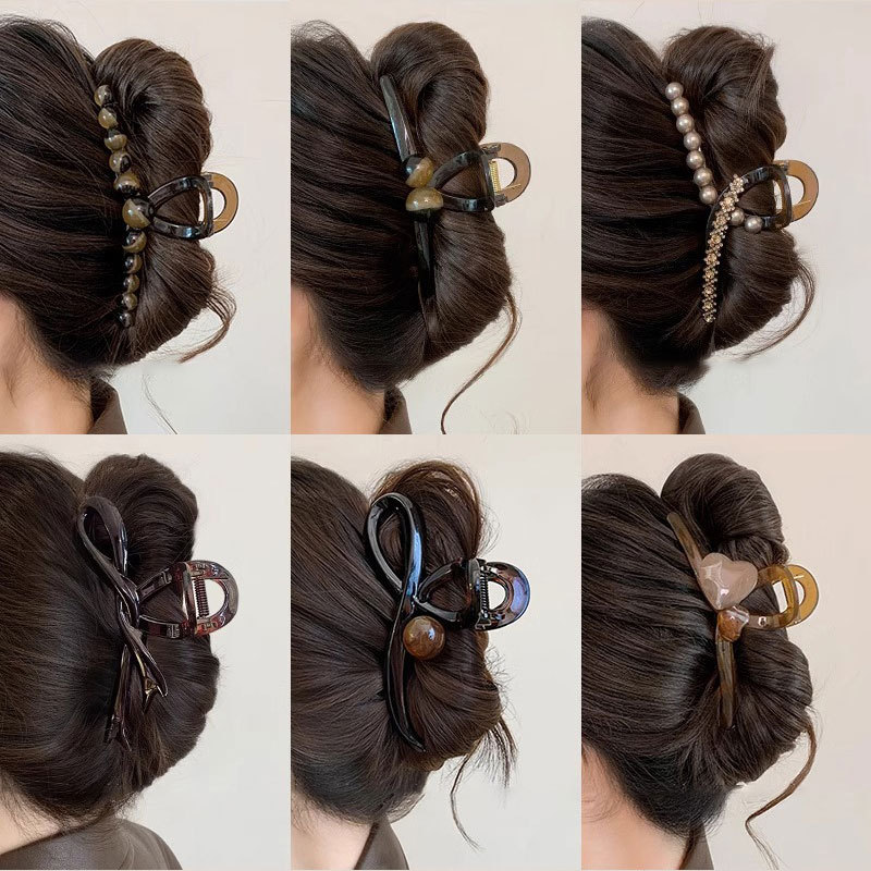 Clip de cabello grueso, cabello super grande, clip de cabello, cabeza posterior, clip de tiburón de alto nivel, tocado, clip de cabello para mujeres