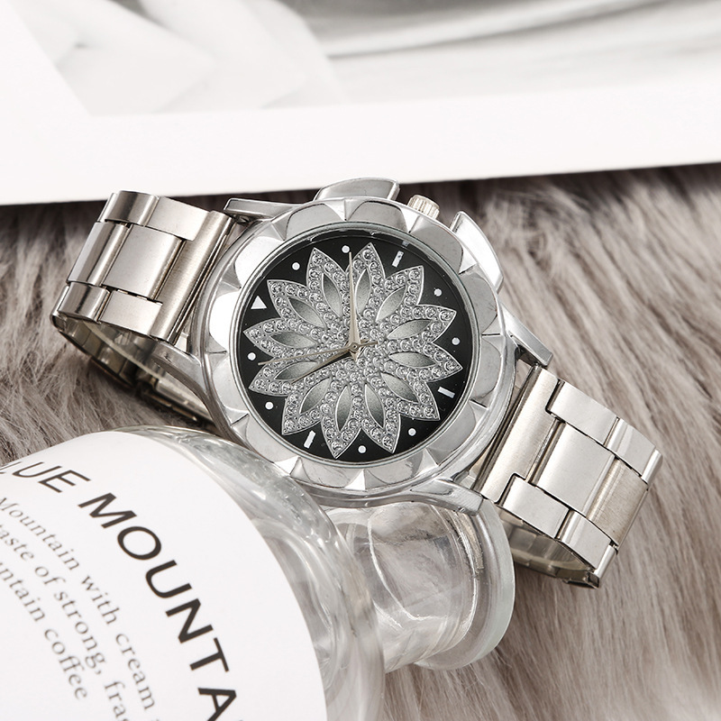 Negocio Flor Hebilla Cuarzo Relojes De Mujer display picture 4