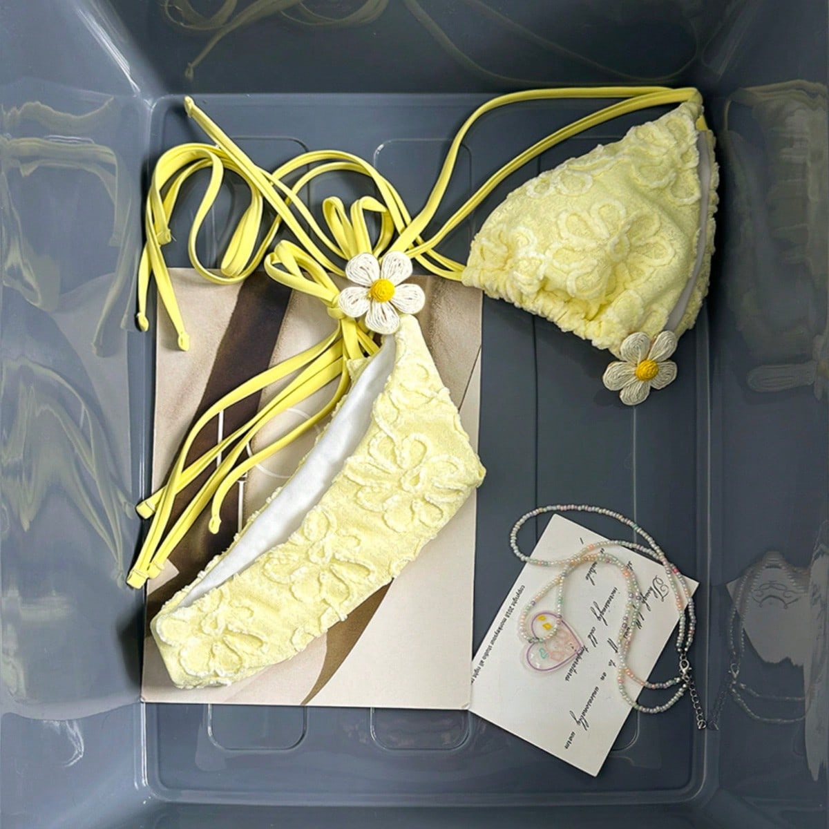 3D Floral Print Bikini Set Two-Piece Swimsuit For Women Sexy Beachwear Comfortable Fit_ecoleips.com
