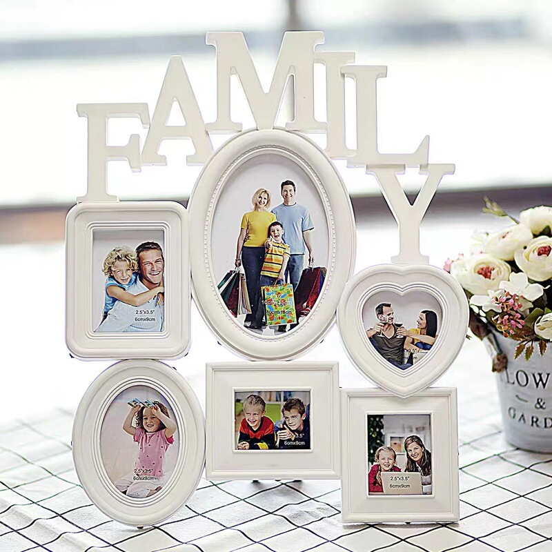 Oval Retro Photo Frame American Oval Table Photo Frame Home Decoration Ornaments Letter Photo Frame Gift Cross Border