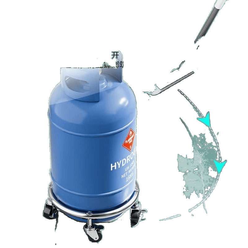 soporte móvil de cilindro de gas con base de freno para base de tanque de gas doméstico de rueda universal para bandeja de estante de cocina