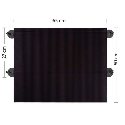 curtain car rear partition curtain: Sun shade - double-suction-cup-side-curtain-two-pack