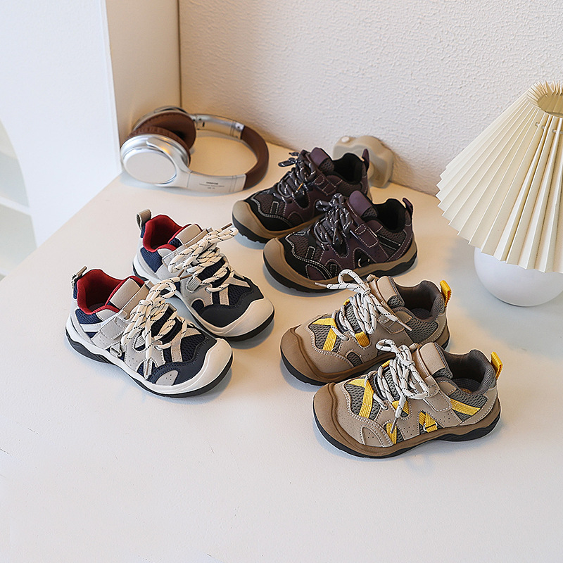 Children's Sports Shoes 2025 Autum New Boys' Hiking Shoes Girls' Fashionable Versatile Casual Shoes Running Shoes
