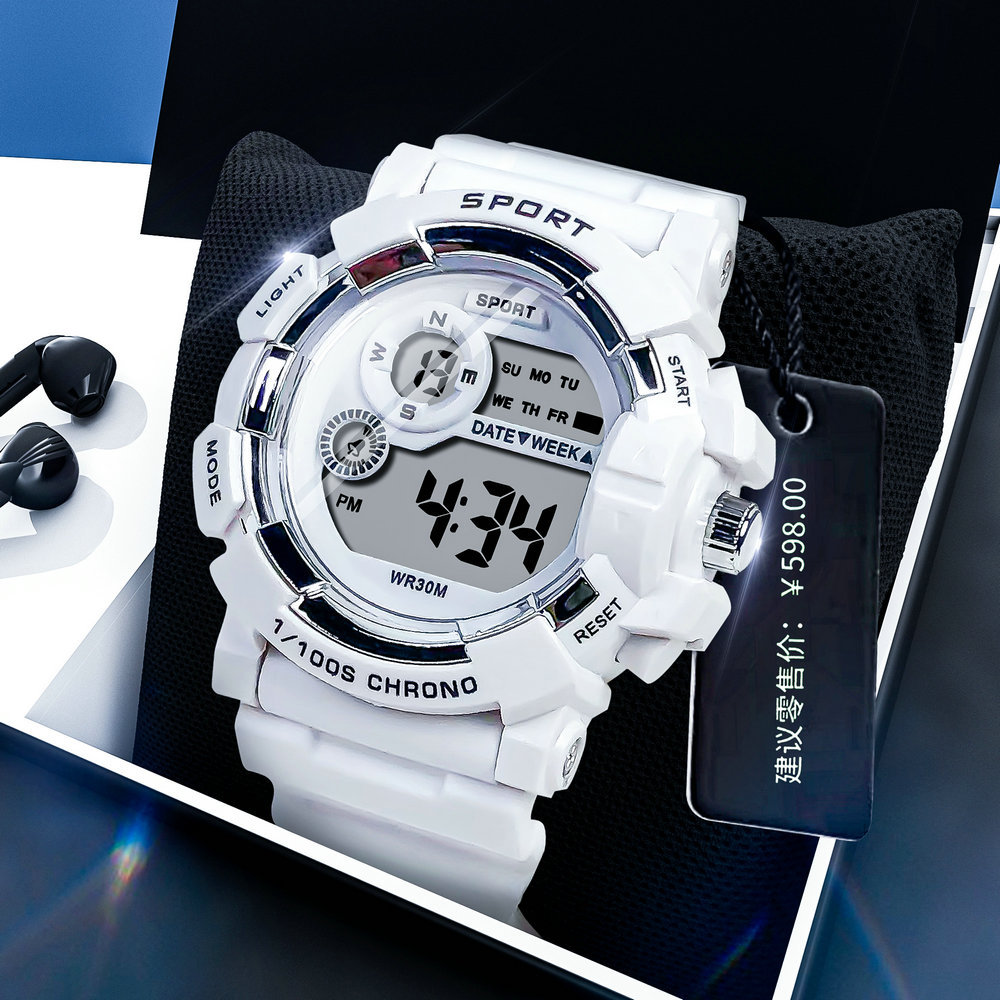 Unicorn Watch Girls Macaron Korean Style Simple Sports Couple Luminous Junior High School ins Electronic Watch