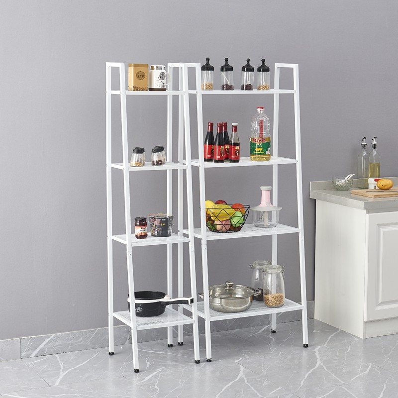 Estante de almacenamiento trapezoidal en línea de la celebridad estantería piso dormitorio estante de almacenamiento de hierro estante de almacenamiento de cocina balcón de múltiples capas estante de la sala