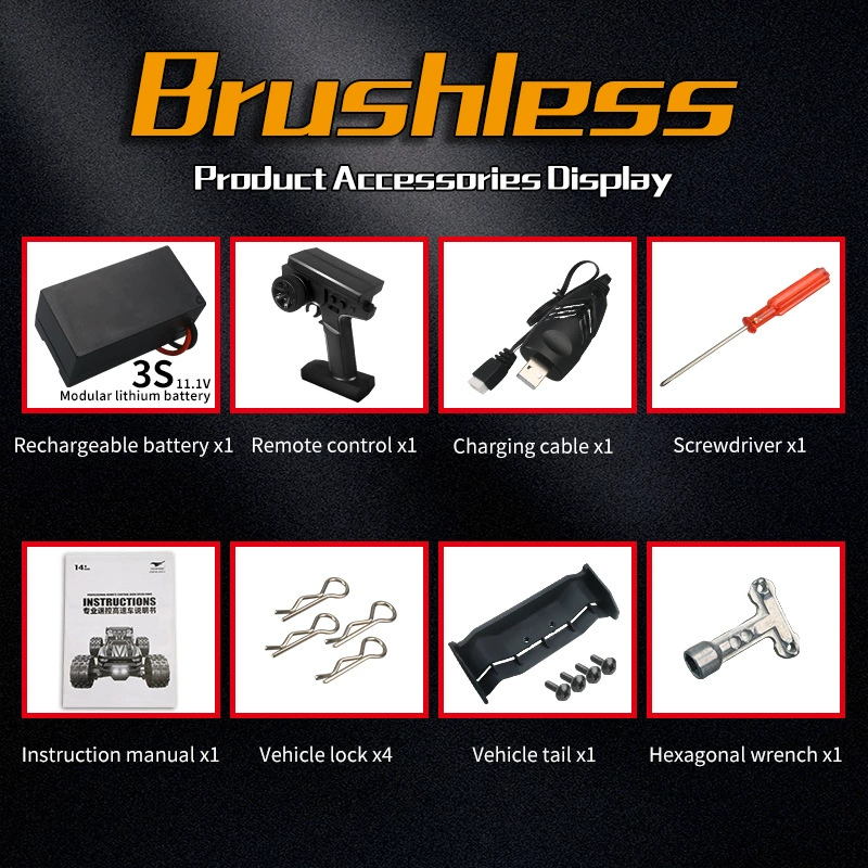 TS Brushless полноприводной внедорожник на радиоуправлении высокой скорости, (跨境贸易), может ползти