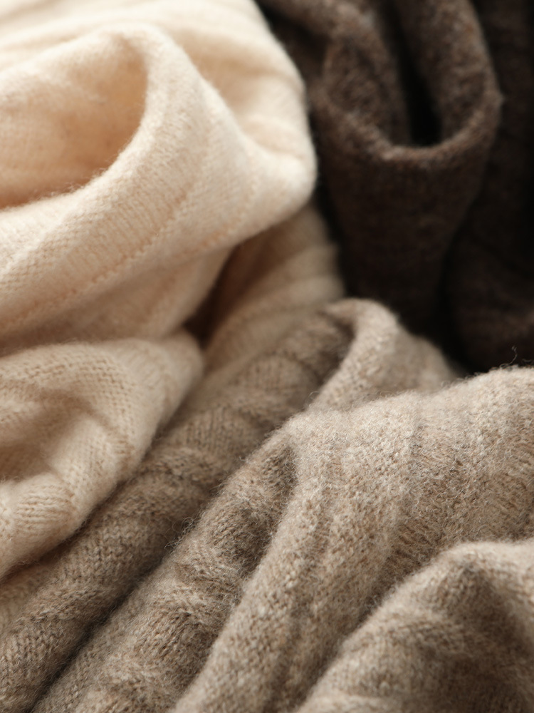 100% 純粋なウールのスカートの女性の秋冬の高い腰の中で長いです。